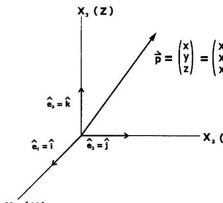 Figure 3.4: Cartesian coordinate system.