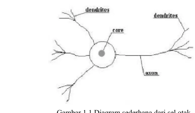 Gambar 1.1 Diagram sederhana dari sel otak