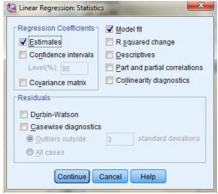 Gambar 2.2.4 Mengatur variabel dependent dan independent 