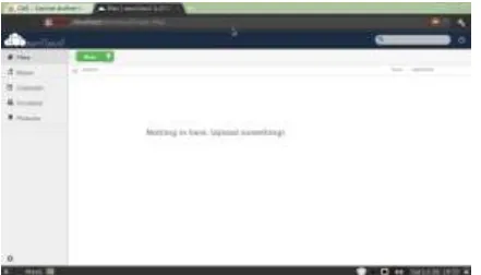 Gambar 7 Login pada webcloud berhasil 