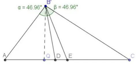 Gambar 5 Simedian Segitiga