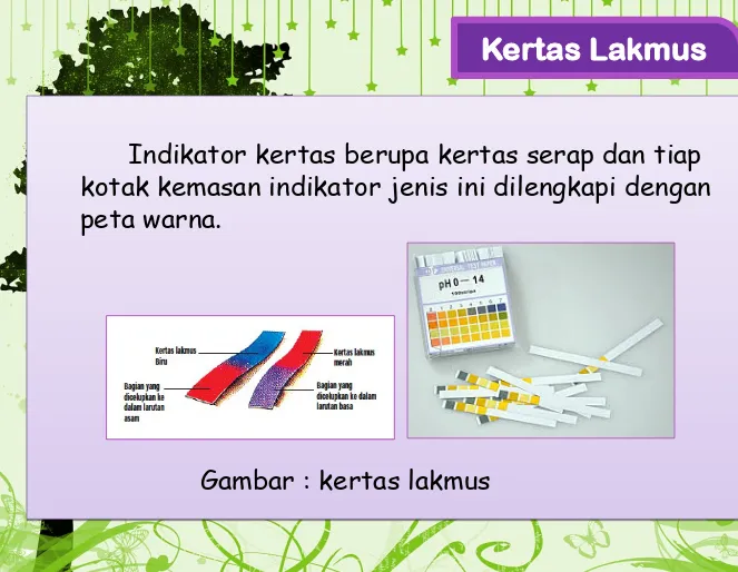 Gambar : kertas lakmusGambar : kertas lakmus