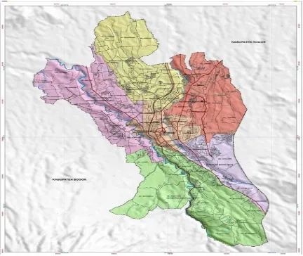 Gambar 2.2 Peta Kota Bogor