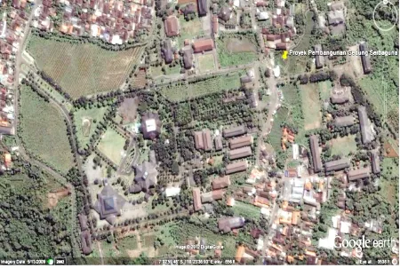 Gambar 1.1. Foto Udara Lokasi Gedung Serba Guna