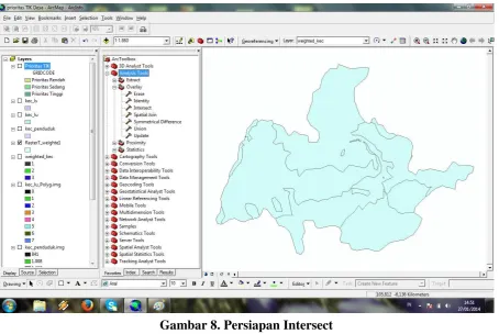 Gambar 8. Persiapan Intersect 