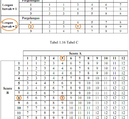 Tabel 1.15 Tabel B