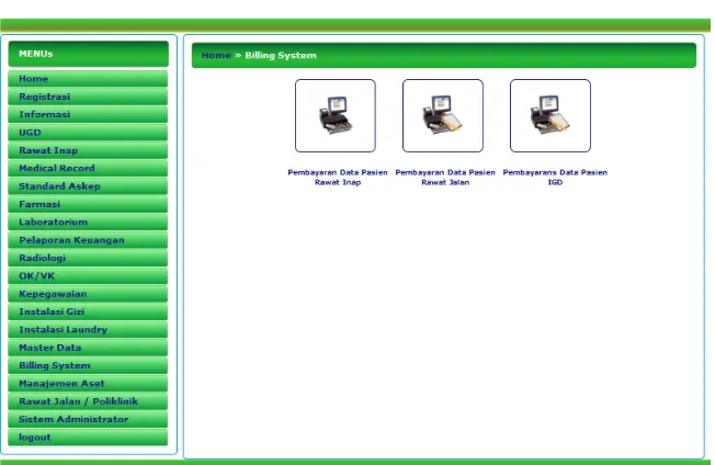 Gambar 4-53 : Form Menu Billing Pembayaran 