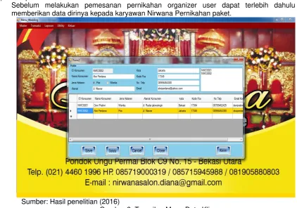 Gambar 8. Tampilan Menu Data Klien 