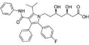 Gambar 1. Rumus Molekul Atorvastatin 