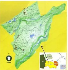 Gambar 3 Peta Kebun Raya Bogor 