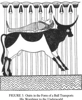 FIGURE 3. Osiris in the Form of a Bull Transports