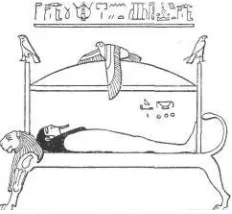 FIGURE 6. Isis in the Form of a Hawk Joins Osiris in the Underworld