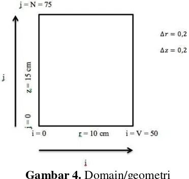 Gambar 4. Domain/geometri 