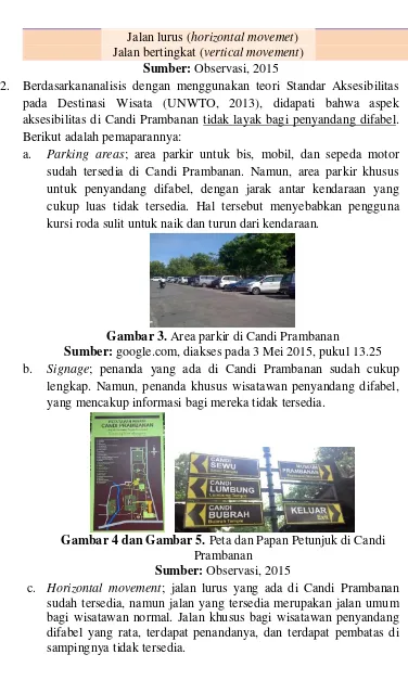 Gambar 3. Area parkir di Candi Prambanan 