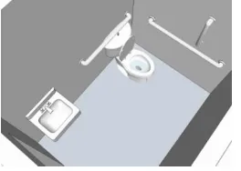 Gambar 14.  Desain toilet di Candi Prambanan 