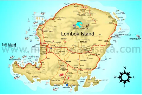 GAMBAR PETAGambar 1 : Pulau Lombok