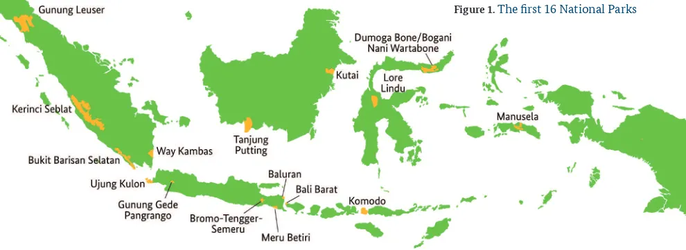 Figure 1. The first 16 National Parks