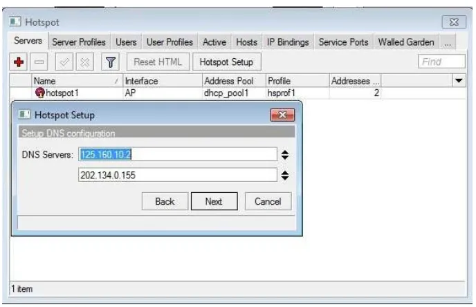 Gambar 4.7 Address Pool of Network 