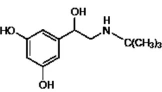 Gambar 2.5 Struktur kimia terbutalin (Sweetman, 2009)  