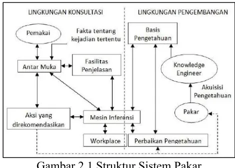 Gambar 2.1 Struktur Sistem Pakar 
