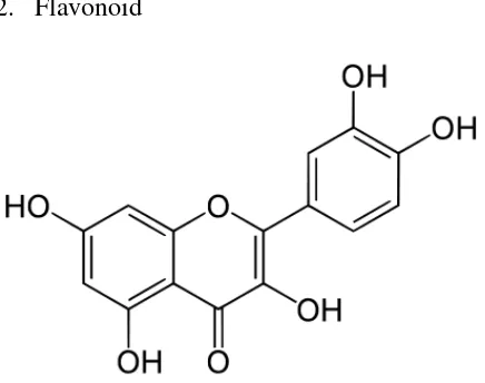 Gambar 2.2.5.2 Struktur kimia Flavonoid (Somasundaram & Oommen, 