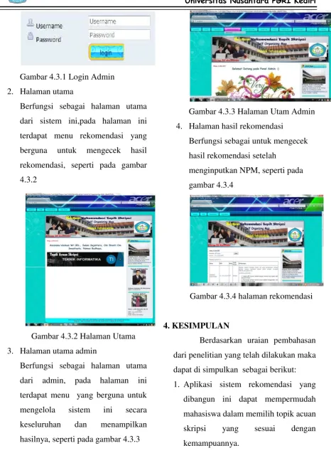 Gambar 4.3.2 Halaman Utama 