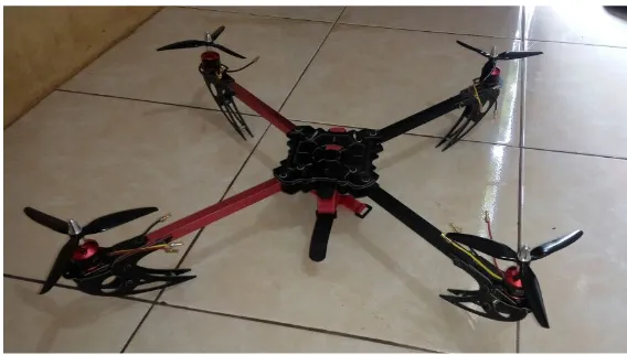 Gambar 3.1 Bentuk fisik Quadcopter 