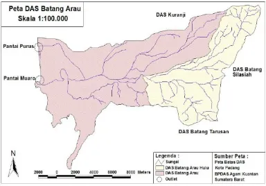 Gambar 3.1 Lokasi Sungai Batang Arau