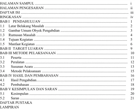 Gambar Umum Obyek Pengabdian ........................................................................