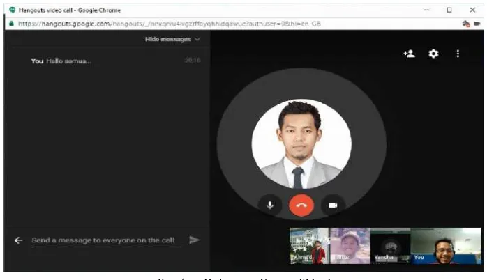 Gambar 1.8 Contoh layanan video conference menggunakan Cisco Webex 