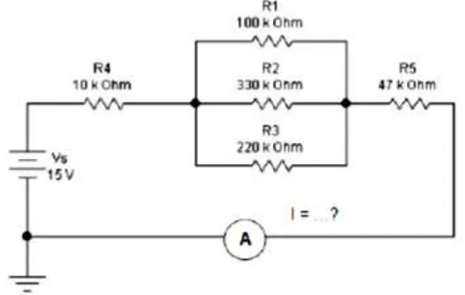 Gambar 2.3 Rangkaian Resistor Secara Seri Paralel 