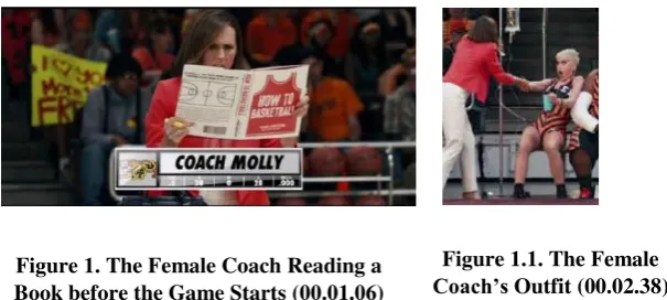 Figure 1. The Female Coach Reading a Book before the Game Starts (00.01.06)