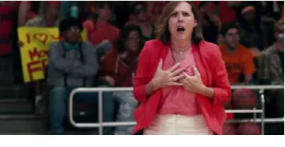 Figure 3. The Female Coach Holding Her Breasts (00:03:11)  
