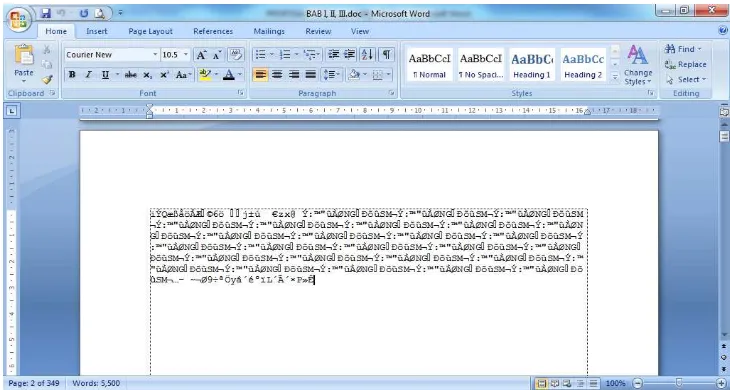 Gambar 4.17 Tampilan enskrip file .doc 