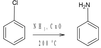 Gambar 2. Nitrobenzen direduksi dengan Fe