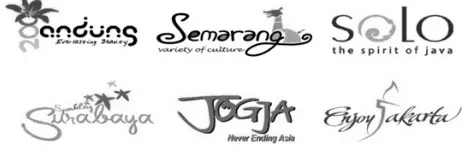 Gambar 1. Branding beberapa daerah di Indonesia