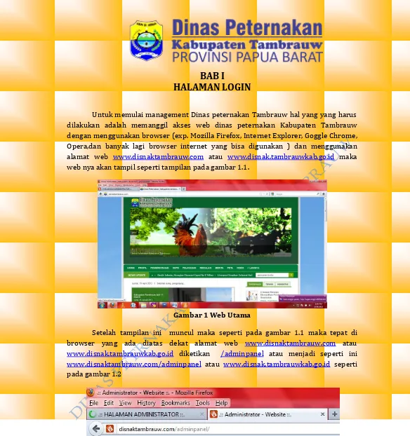 Gambar 1 Web Utama 