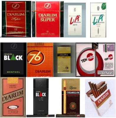 Gambar 4.2 Produk-produk PT Djarum Sumber: www.Djarum.com (5 April 2011,diolah) 