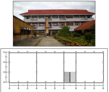 Gambar 1. Gedung dan Denah SMA N 10 Padang 