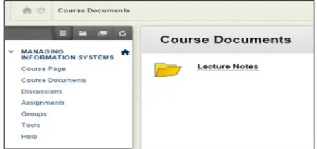 Fig. 2 Course Documents section