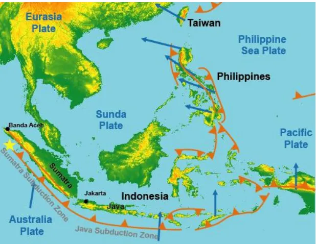 Gambar I. 1 Peta tektonik Indonesia 