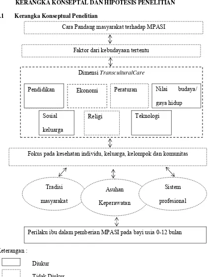 Gambar 3.1 Kerangka konseptual, Analisis Faktor yang Berhubungan dengan 