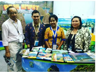 Gambar. 3 Pameran pada kegiatan Garuda Travel Fair 2016 di Plenary Hall JCC, Jakarta 