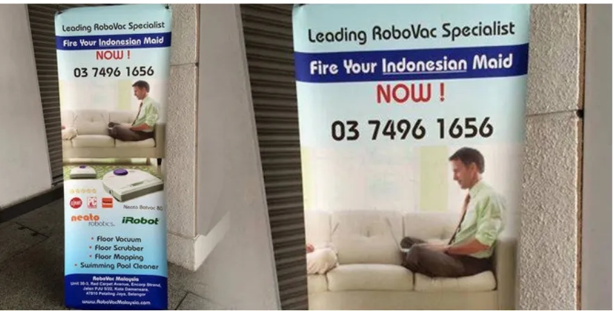 Gambar 3. Standing Banner Iklan iRobot