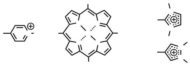 Gambar 1.1. Struktur kimia senyawa kationik porfirin dengan meso-substituen:  (a) pyridinium, (b) imidazolium dan (c) pyrazolium; M = H2, Cu(II), Zn(II), Ni(II), Mn(III) (Tjahjono, et