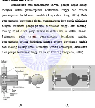 Gambar 2.7 Skema reciprocating pump (a) dan dual-piston in-