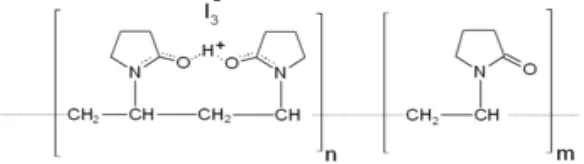 Gambar 2.11 Struktur kimia Povidone Iodine (International Speciality Product, 2005) 