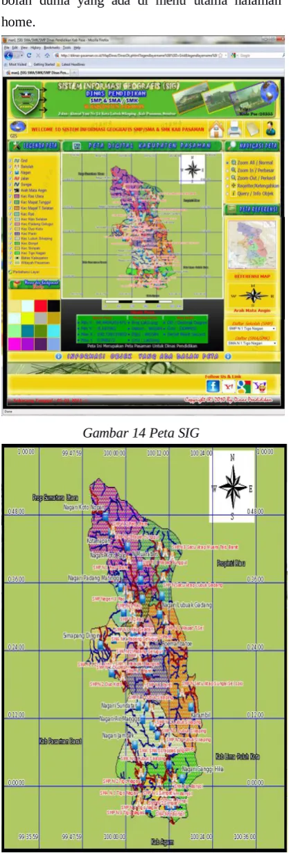 Gambar 14 Peta SIG
