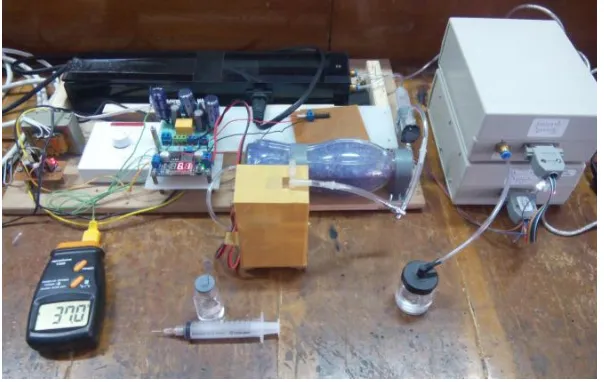 Gambar 4  Prototipe Gabungan Peralatan Kromatografi Gas dengan Hidung Elektronik 