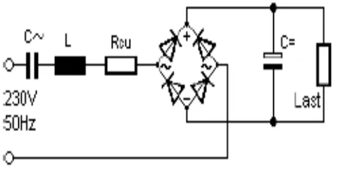 Gambar 2.13. Filter harmonisa dengan L-C-R paralel pada sisi  input 